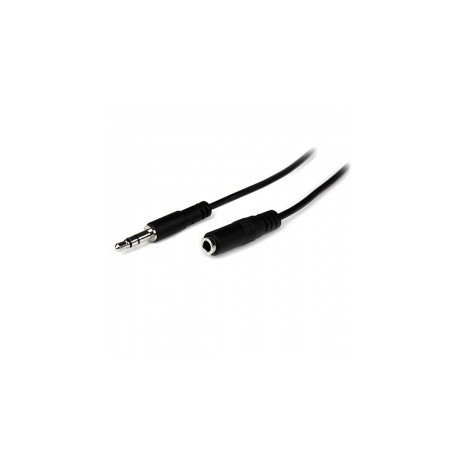 StarTech.com Cable 3.5mm Macho - 3.5mm Hembra, 2 Metros, Negro