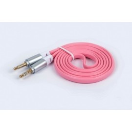 Naceb Cable 3.5mm Macho - 3.5mm Macho, 1 Metro, Rosa