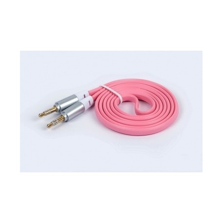 Naceb Cable 3.5mm Macho - 3.5mm Macho, 1 Metro, Rosa