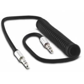 Acteck Cable Auxiliar Flexible, 3.5mm Macho - 3.5mm Macho, 1 Metro, Negro