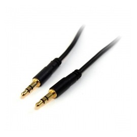 StarTech.com Cable 3,5mm Macho - 3,5mm Macho, 90cm, Negro