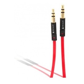 Acteck Cable 3.5mm Macho - 3.5mm Macho, 1.8 Metros, Rojo