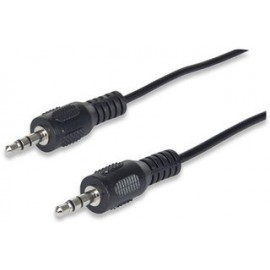 Manhattan Cable 3.5mm Macho - 3.5mm Macho, 90cm, Negro