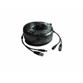 Meriva Security Cable BNC Macho - BNC Hembra, 18 Metros, Negro