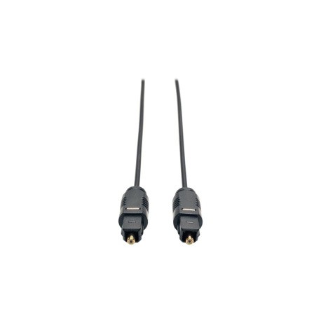 Tripp Lite Cable Óptico Digital de Audio Ultra Delgado Toslink Macho - Toslink Macho, 3 Metros, Negro