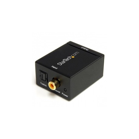 StarTech.com Adaptador Convertidor de Audio Digital Coaxial SPDIF o Toslink Óptico a RCA Estéreo Analógico