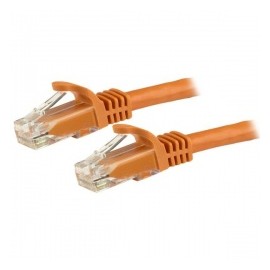 StarTech.com Cable Patch Cat6 UTP RJ-45 Macho - RJ-45 Macho, 20cm, Naranja