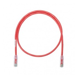 Panduit Cable Patch NetKey Cat6 UTP, RJ-45 Macho - RJ-45 Macho, 3.05 Metros, Rojo