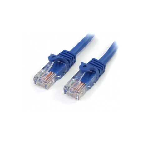 StarTech.com Cable Patch Snagless Cat5e UTP RJ-45 Macho - RJ-45 Macho, 3 Metros, Azul