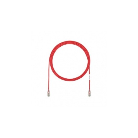 Panduit Cable Patch Cat6 UTP 28AWG, RJ-45 Macho - RJ-45 Macho, 90cm, Rojo