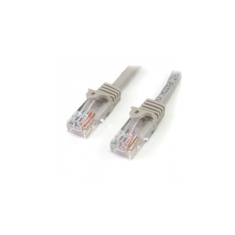 StarTech.com Cable Patch Snagless Cat5e RJ-45 Macho - RJ-45 Macho, 7.6 Metros, Gris