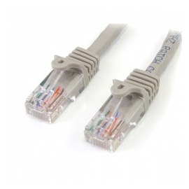 StarTech.com Cable Patch Snagless Cat5e UTP RJ-45 Macho - RJ-45 Macho, 4.6 Metros, Gris