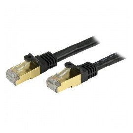 StarTech.com Cable Patch Cat6a STP RJ-45 Macho - RJ-45 Macho, 30cm, Negro