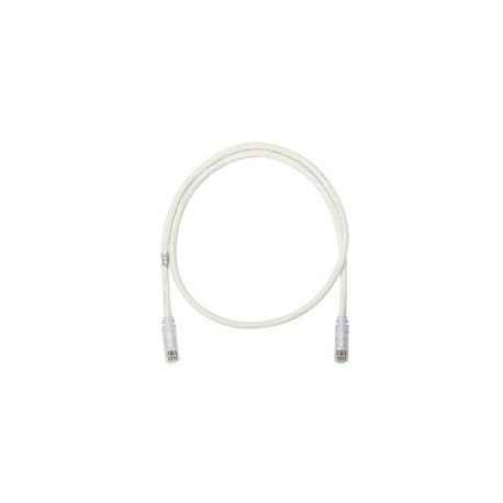 Panduit Cable Patch NetKey Cat6 UTP, Macho - Macho, 90cm, Blanco