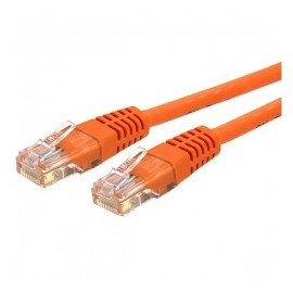 StarTech.com Cable Patch Cat6 UTP RJ-45 Macho - RJ-45 Macho, 4.6 Metros, Naranja