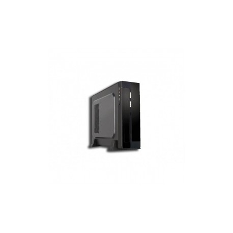 Gabinete Slim PIXXO CM-01R2, micro-ATX, USB 2.0, con Fuente de 450W, Negro