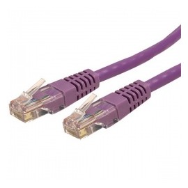 StarTech.com Cable Patch Cat6 UTP RJ-45 Macho - RJ-45 Macho, 1.8 Metros, Morado