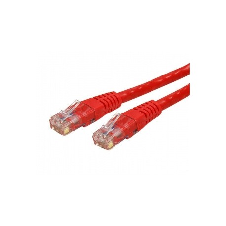 StarTech.com Cable Patch Moldeado Cat6 UTP, RJ-45 Macho - RJ-45 Macho, 90cm, Rojo