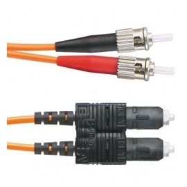 Panduit Cable de Fibra Óptica OFNR ST Macho - LC Macho, 1 Metro, Naranja