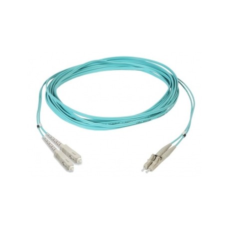 Commscope Cable Fibra Óptica 2x LC Macho - 2x SC Macho, 3 Metros, Aqua