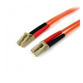 StarTech.com Cable Fibra Óptica OM2 LC Macho - LC Macho, 1 Metro, Naranja