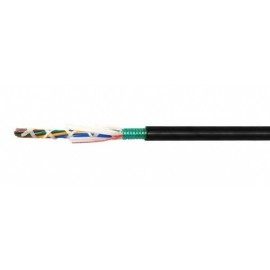 Superior Essex Cable Fibra Óptica OM2 de 6 Hilos, 50/125µm, Multimodo, Negro