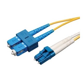 Tripp Lite Cable Fibra Óptica OFNR LC Macho - SC Macho, 2 Metros, Amarillo