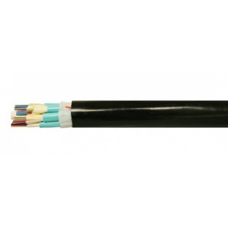 Superior Essex Cable Fibra Óptica OM4 de 6 Hilos Multimodo, 50-125, Negro