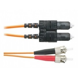 Panduit Cable Fibra Óptica ST Macho - SC Macho, 1 Metro, Naranja