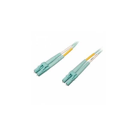 Tripp Lite Cable Fibra Óptica OM4 LC Macho - LC Macho, 3 Metros, Aqua