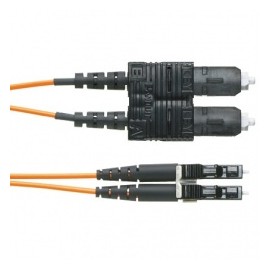 Panduit Cable de Fibra Óptica OFNR SC Macho - LC Macho, 3 Metros, Naranja