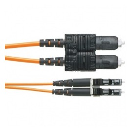 Panduit Cable Fibra Óptica OM2 LC Macho - SC Macho, 3 Metros, Naranja