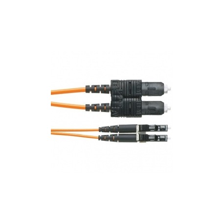 Panduit Cable Fibra Óptica OM2 LC Macho - SC Macho, 3 Metros, Naranja