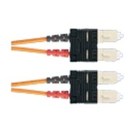 Panduit Cable de Fibra Óptica OFNR Macho - SC Macho, 1 Metro, Naranja