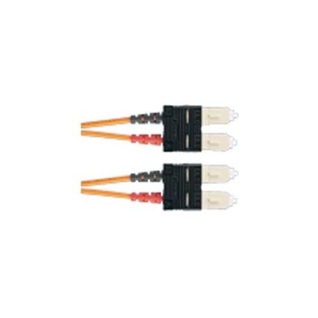 Panduit Cable de Fibra Óptica OFNR Macho - SC Macho, 1 Metro, Naranja