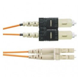 Panduit Cable de Fibra Óptica OFNR SC Macho - LC Macho, 3 Metros, Naranja