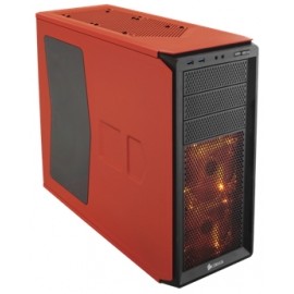 Gabinete Corsair Graphite 230T con Ventana, Midi-Tower, ATX, USB 3.0, sin Fuente, Naranja