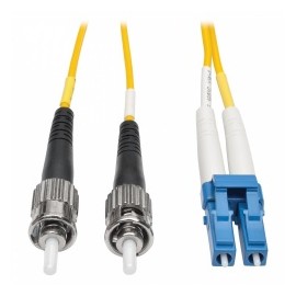 Tripp Lite Cable Fibra Óptica Duplex LC Macho - ST Macho, 1 Metro, Amarillo