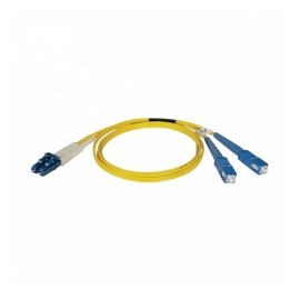 Tripp Lite Cable Fibra Óptica Duplex LC Macho - 2x SC Macho, 1 Metro, Amarillo