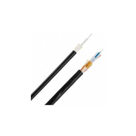 Panduit Cable Central para Interiores y Exteriores de 12 Fibras OM3, 50/125µm, 10Gig, Multimodo, Negro, por Pie