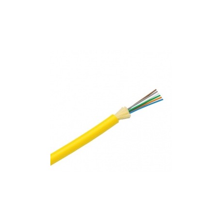 Panduit Cable de Distribución de 6 Fibras OS1/OS2, 9/125, Monomodo, Riser, 30cm, Amarillo