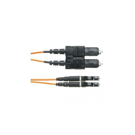 Panduit Cable Fibra Óptica SC Macho - LC Macho, 50/125, 3 Metros, Amarillo