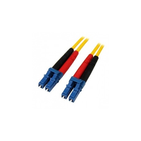 StarTech.com Cable Fibra Óptica Monomodo Dúplex LC Macho - LC Macho, 9/125, 1 Metro, Amarillo