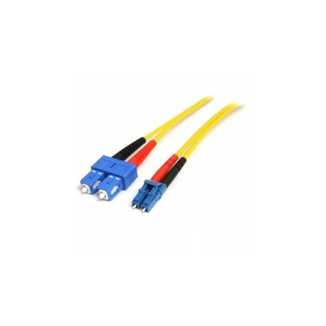 Startech.com Cable Fibra Óptica LC Macho - SC Macho, 9/125, 7 Metro, Amarillo