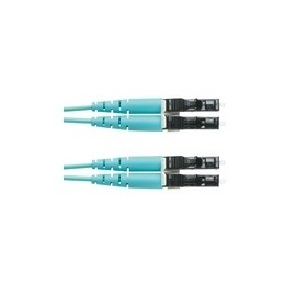 Panduit Cable Fibra Óptica OM4 LC Macho - LC Macho, 2 Metros, Turquesa