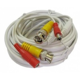 Provision-ISR Cable Coaxial para Video, Macho - Macho, 20 Metros, Blanco