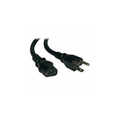 Tripp Lite Cable de Poder NEMA 5-15P Macho - C13 Coupler Hembra, 7.62 Metros, Negro