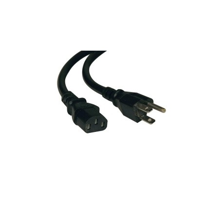 Tripp Lite Cable de Poder NEMA 5-15P Macho - C13 Coupler Hembra, 1.83 Metros, Negro