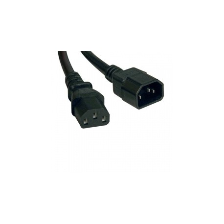 Tripp Lite Cable de Poder C13 coupler Macho - C14 coupler Hembra, 3 Metros, Negro