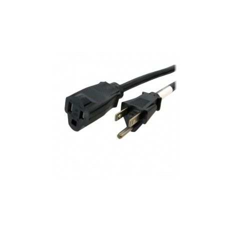 Startech.com Cable de Poder NEMA 5-15R Macho - NEMA 5-15P Hembra, 1.8 Metros